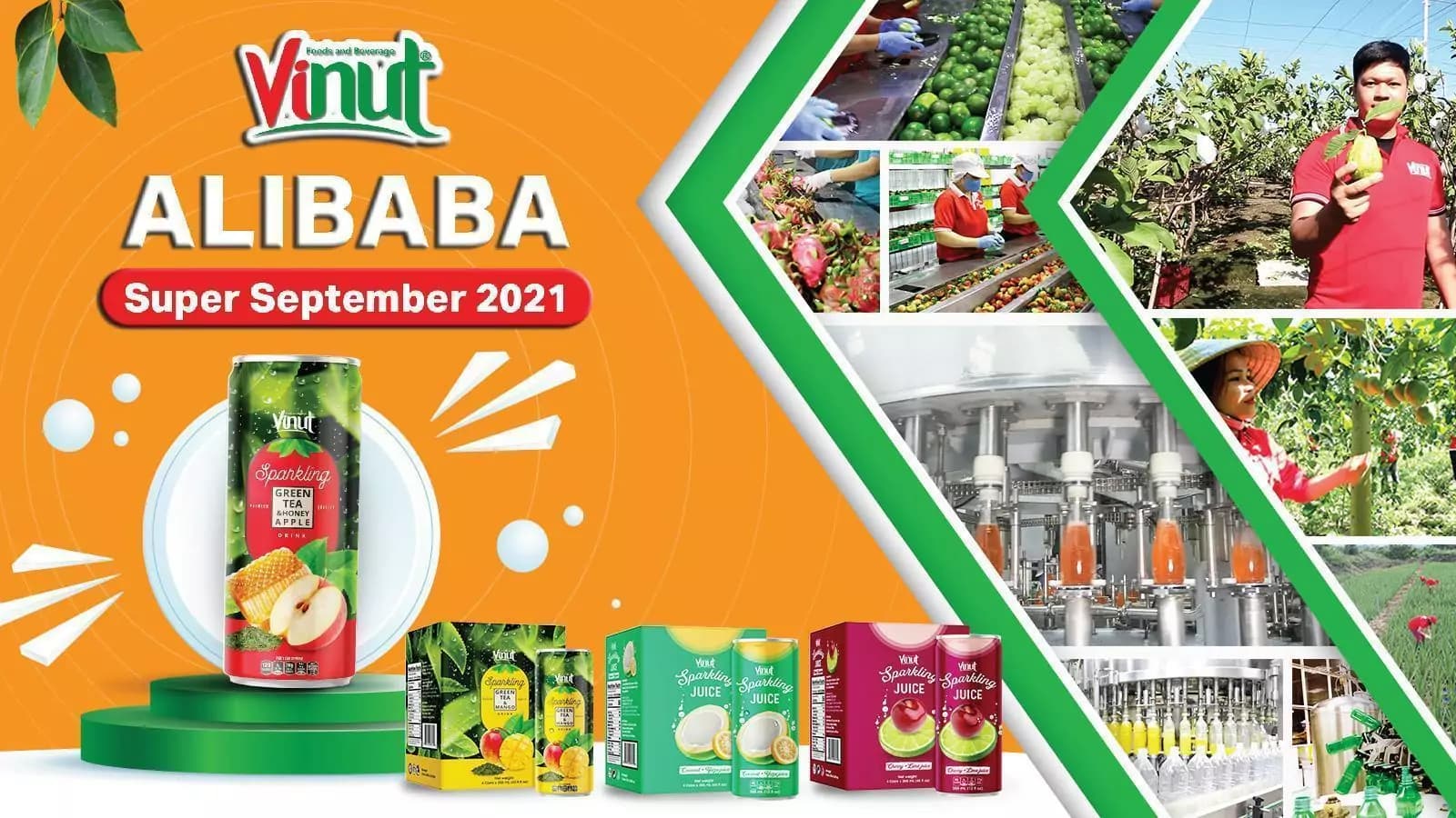 Alibaba Livestream Super Sep 2021: distribution partnership Beverage Supply