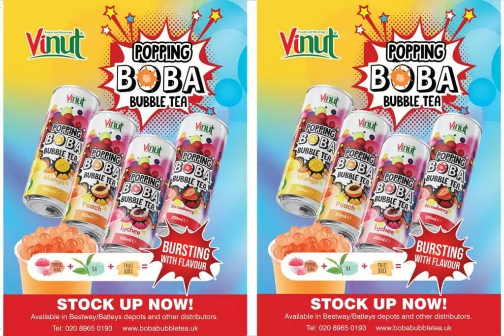 Vinut Pops in Stores with Popping Boba Bubble Tea