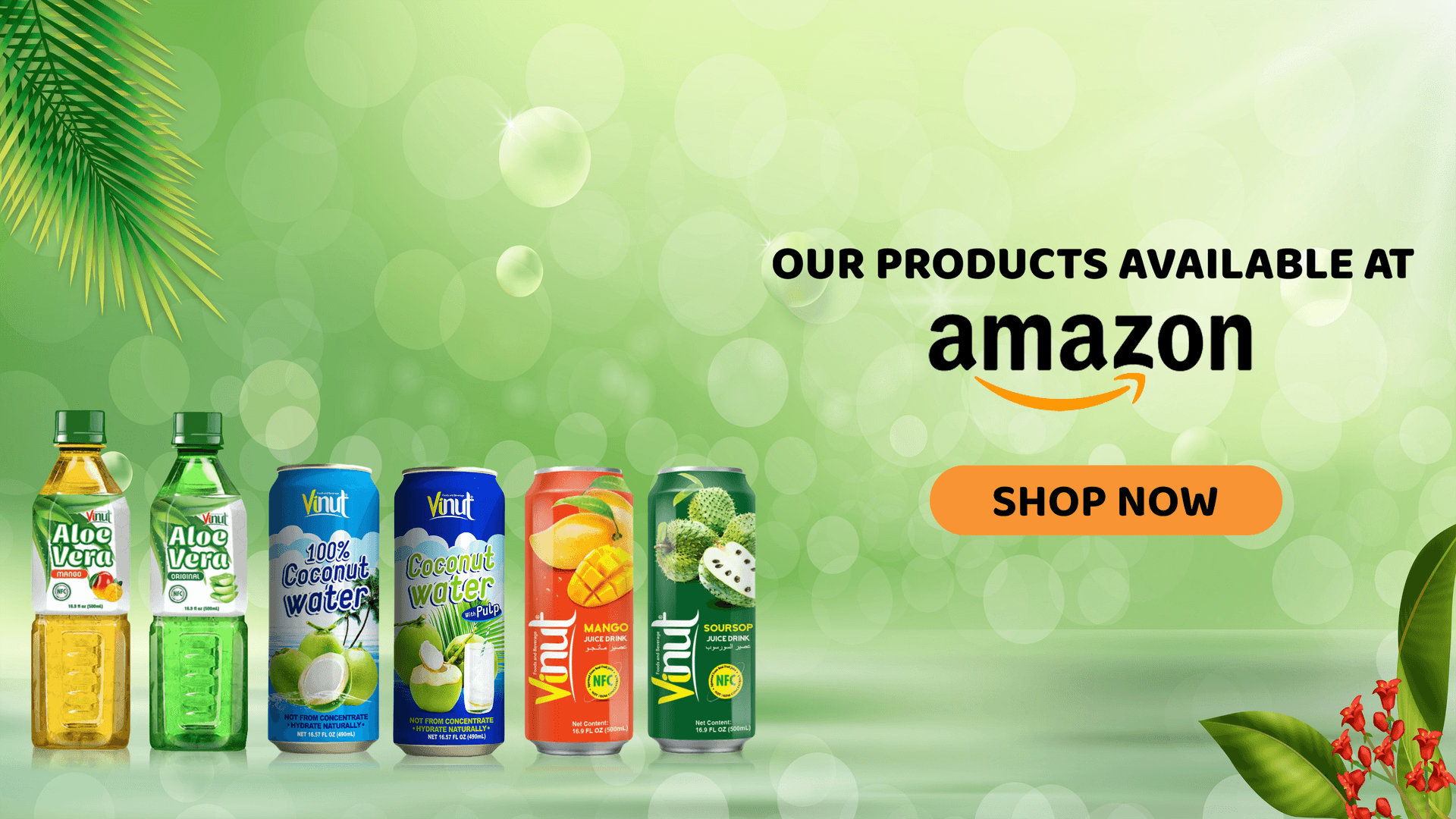 VINUT DRINKS ARE NOW AVAILABLE AT AMAZON