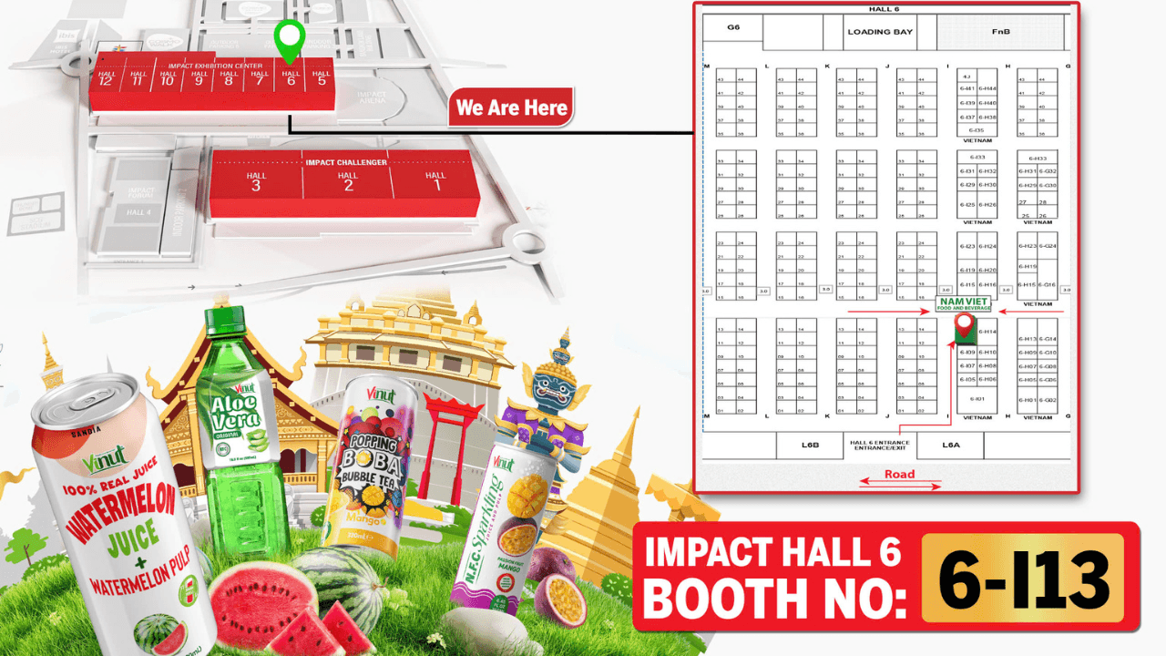 VINUT to Showcase Tropical Beverage Innovations at THAIFEX – Anuga Asia 2025