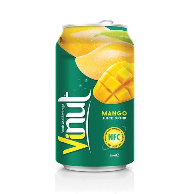 VINUT Mango Juice Drink, NFC Squeezed From Real Juice Not From Concentrate, Can, (330 mL)