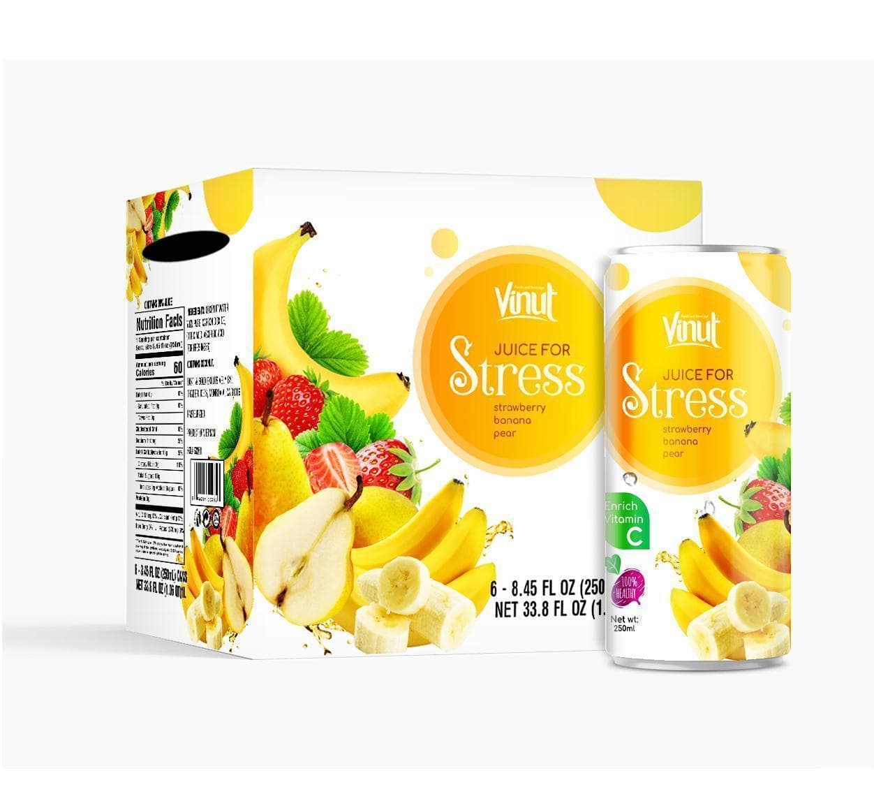 250ml VINUT Vegetable Juice for Stress view 2