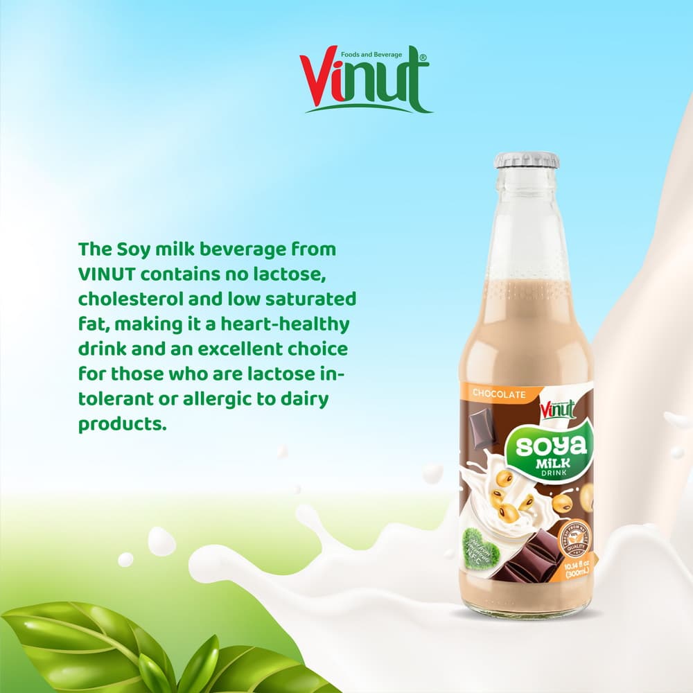 10.14 fl oz VINUT Original Soya Milk Drink with Chocolate view 4