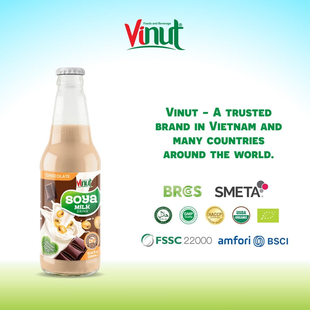 10.14 fl oz VINUT Original Soya Milk Drink with Chocolate view 5