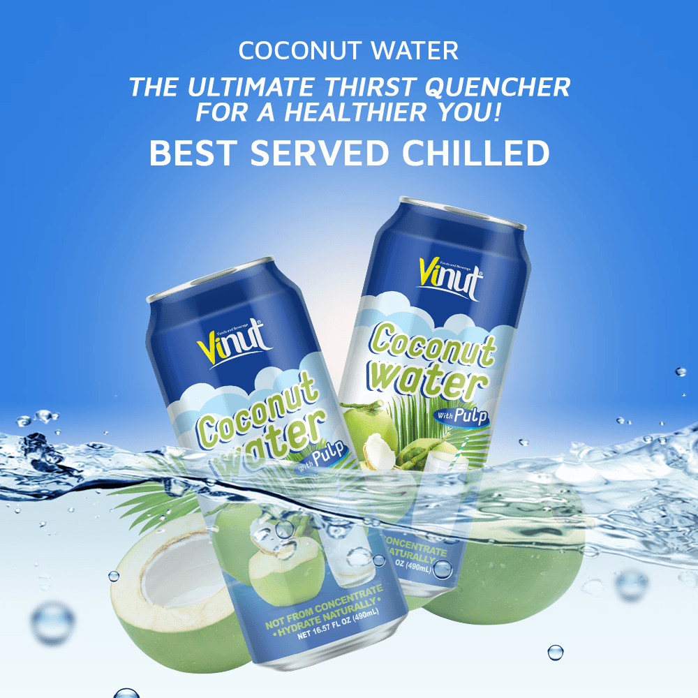 16.57 fl oz VINUT Coconut Water with Pulp view 4