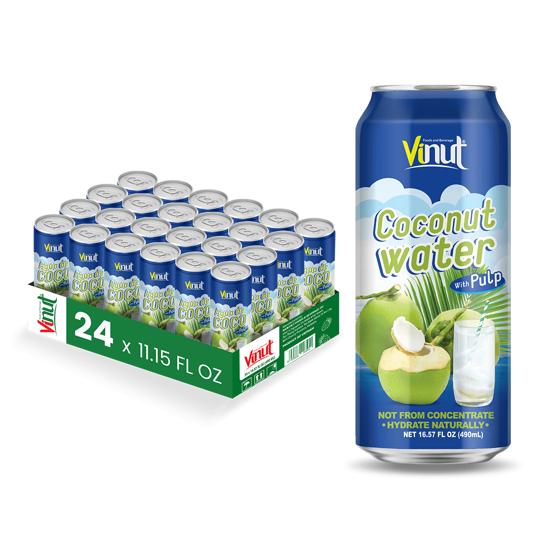 16.57 fl oz VINUT Coconut Water with Pulp view 2