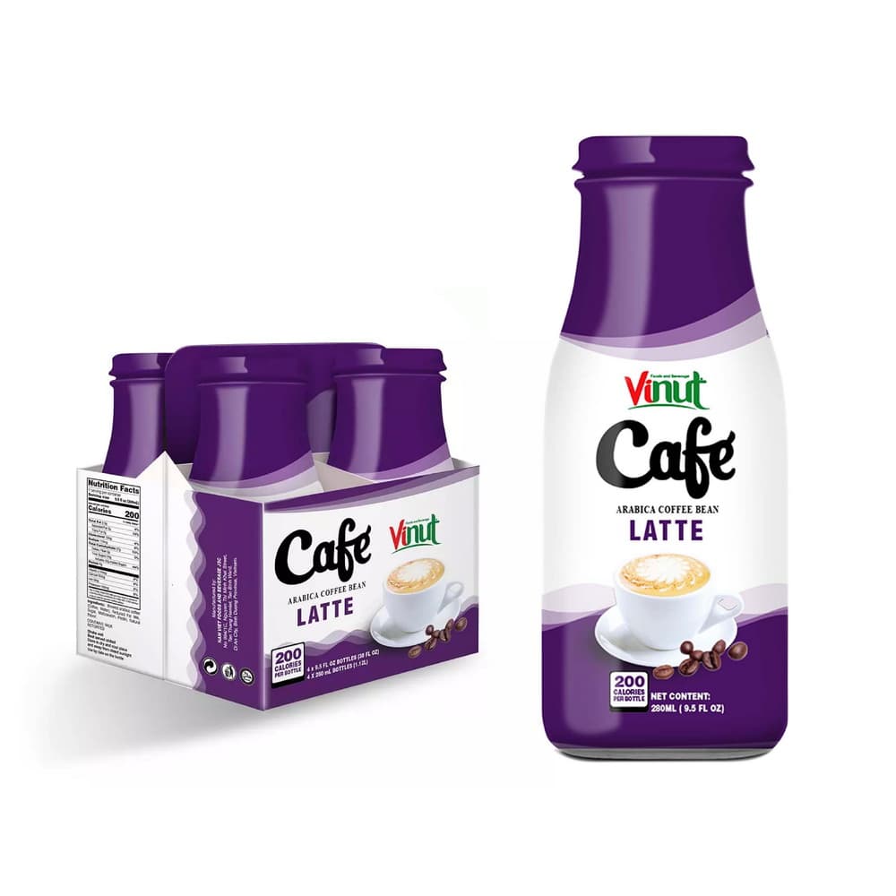 Box 4 x 9.5 fl oz Vinut Latte coffee drink (Arabica coffee bean) view 2