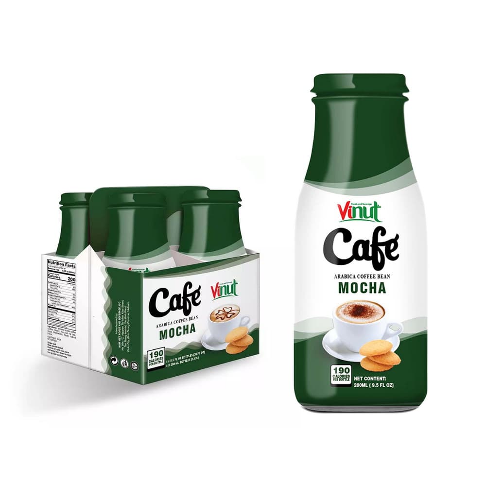Box 4 x 9.5 fl oz Vinut Mocha coffee drink (Arabica coffee bean) view 2