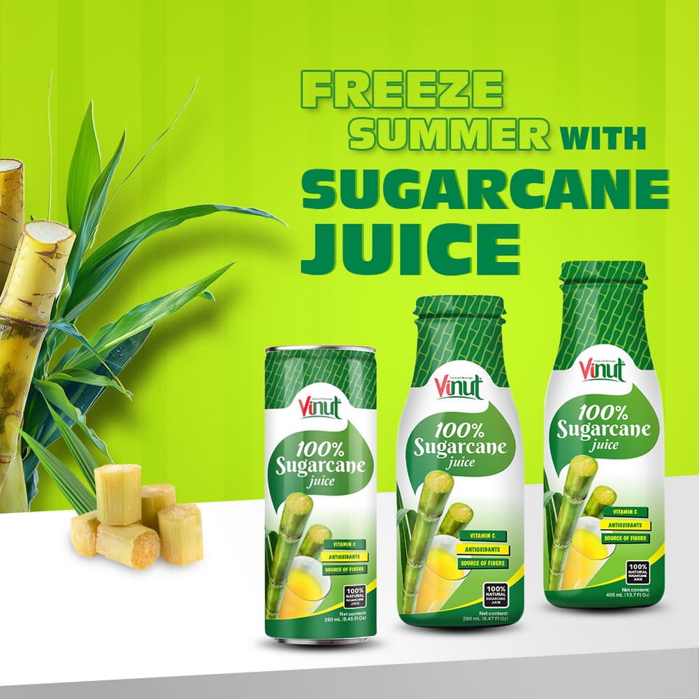 VINUT 100 Percent Sugarcane Juice, Natural Sweet, PET Bottle, 13.7 fl oz (405 mL) view 2
