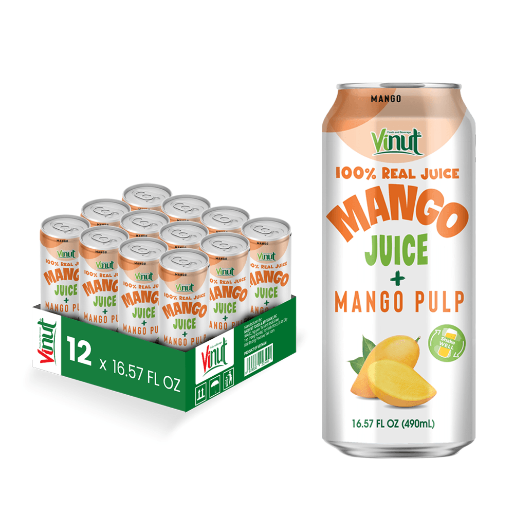 16. 57 fl oz Vinut 100% NFC Mango Juice Drink with Pulp (No Added Sugar) view 2