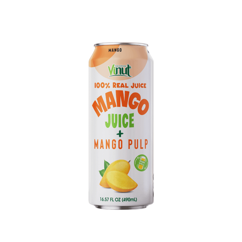 16. 57 fl oz Vinut 100% NFC Mango Juice Drink with Pulp (No Added Sugar)