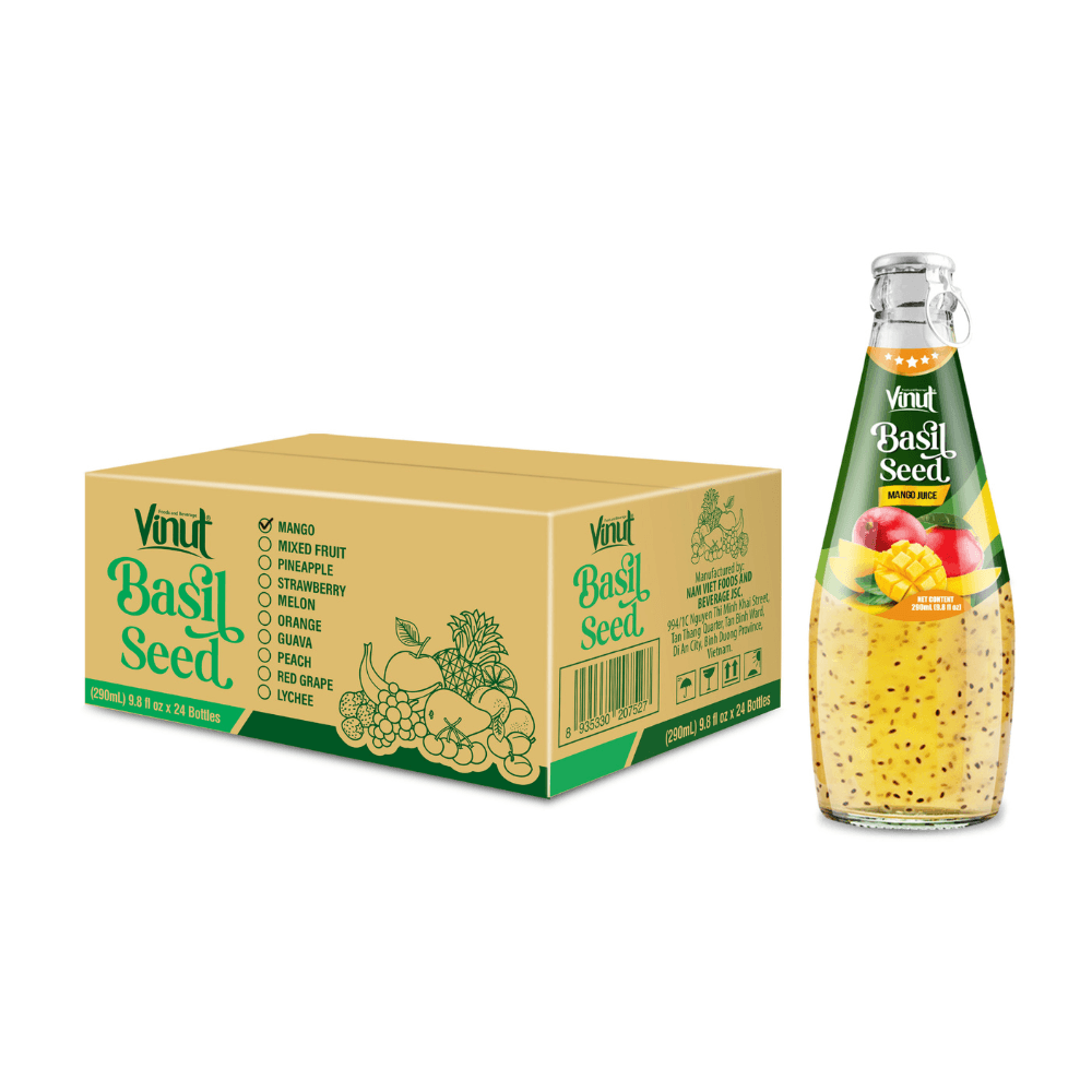 290ml Vinut Basil Seed Drink with Mango Juice (Ring Pull Cap) view 2