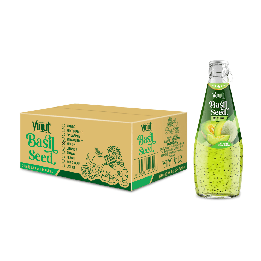 290ml Vinut Basil Seed Drink with Melon Juice (Ring Pull Cap) view 2