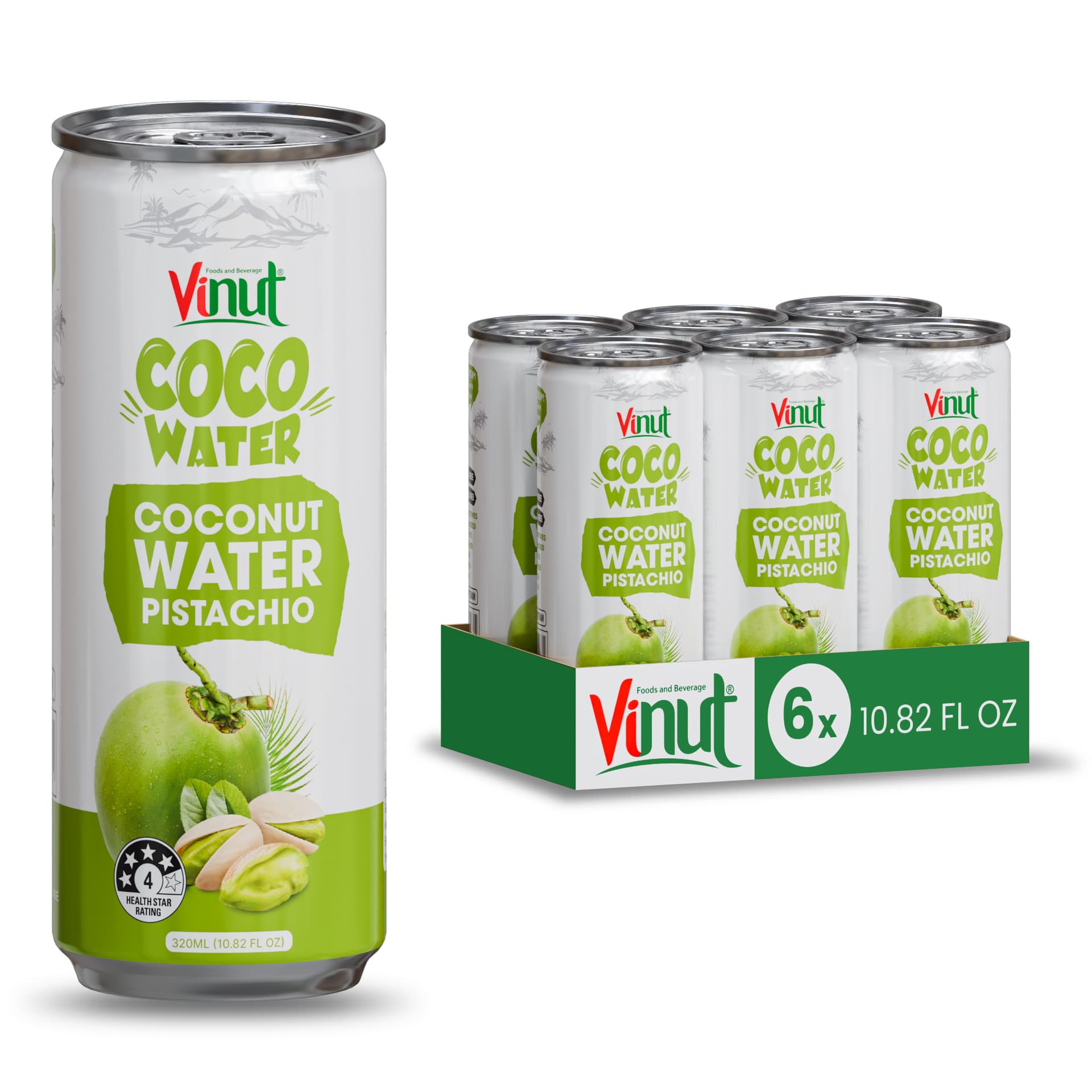 10.8 fl oz Vinut Coco Water Pistachio view 3