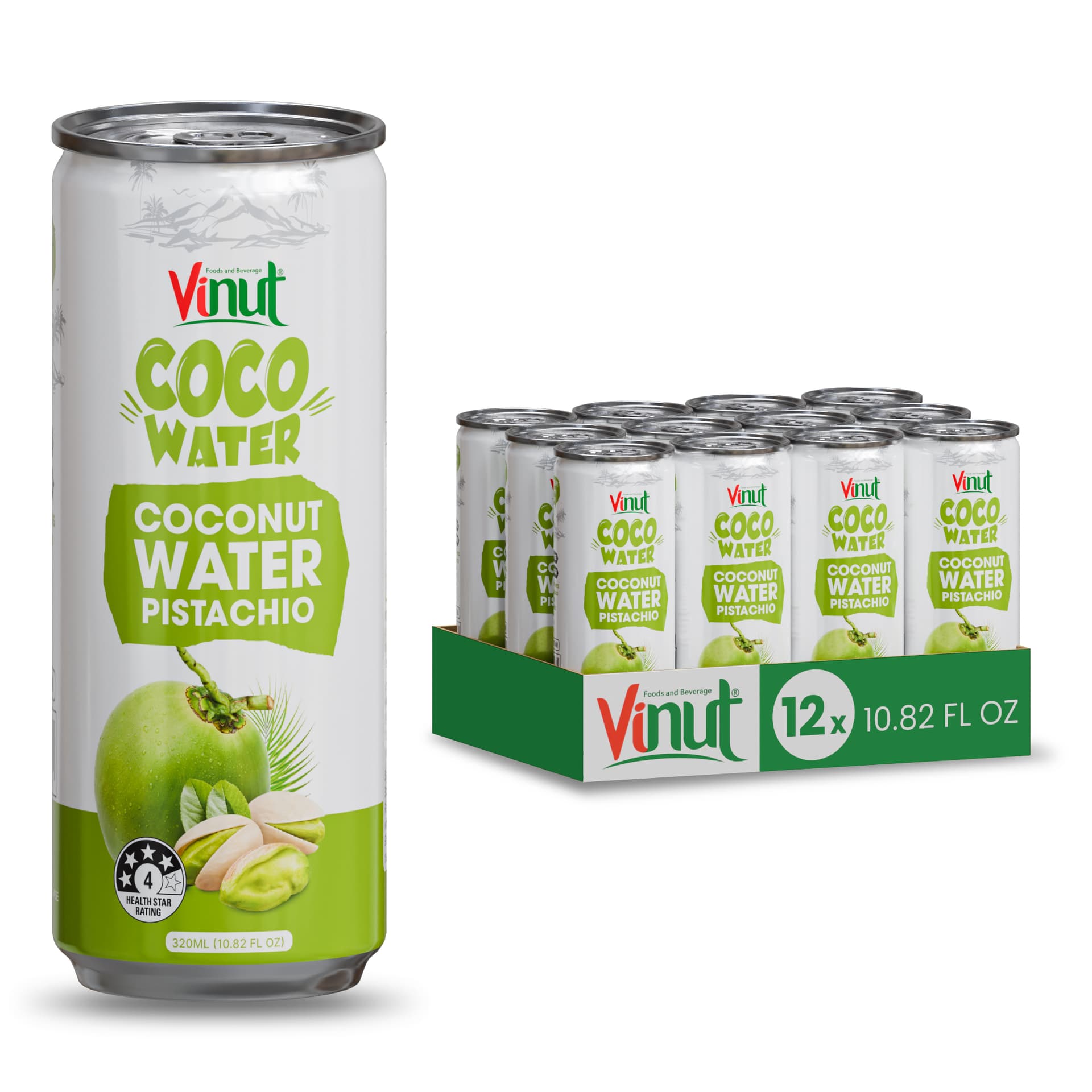 10.8 fl oz Vinut Coco Water Pistachio view 4