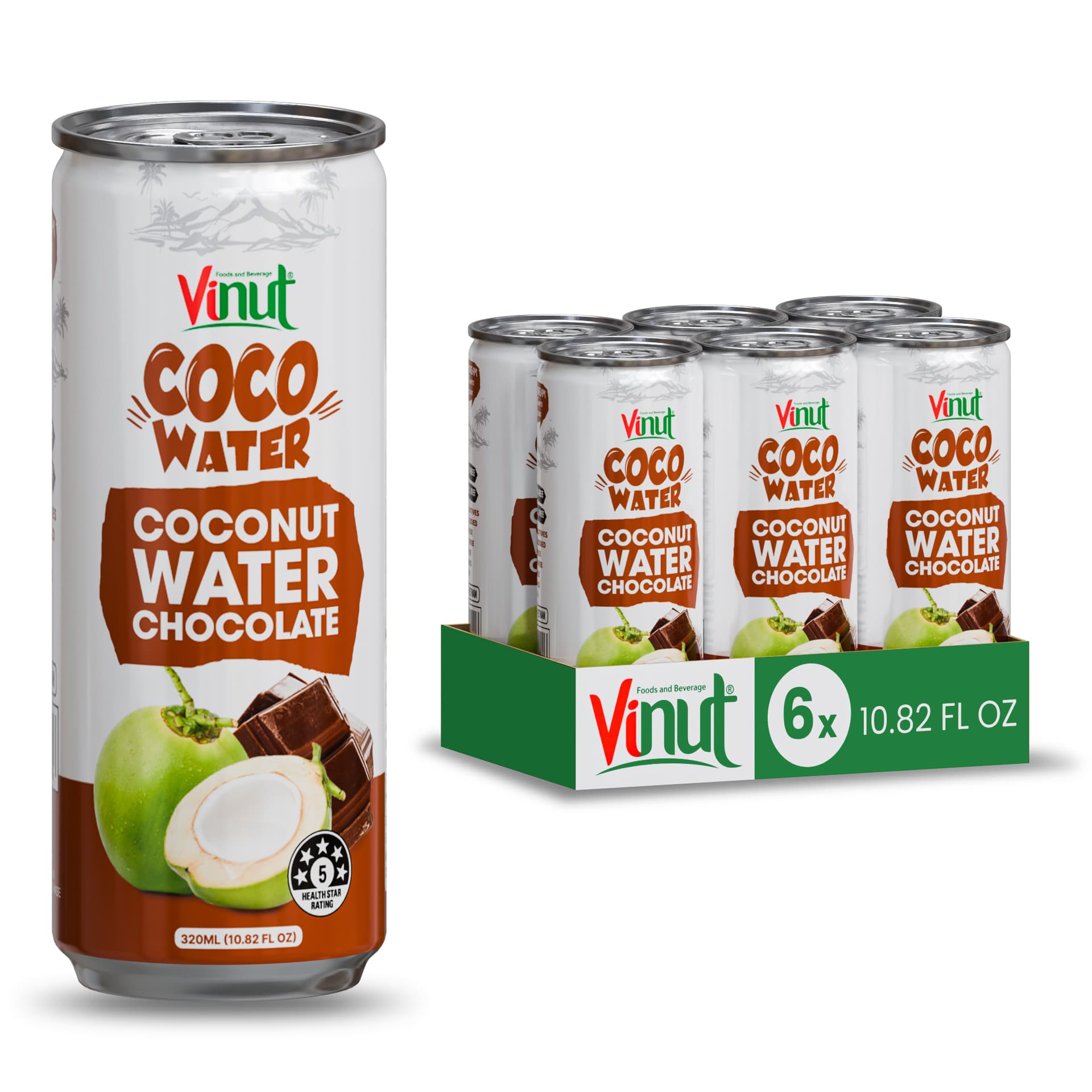 10.8 fl oz Vinut Coco Water Chocolate view 2