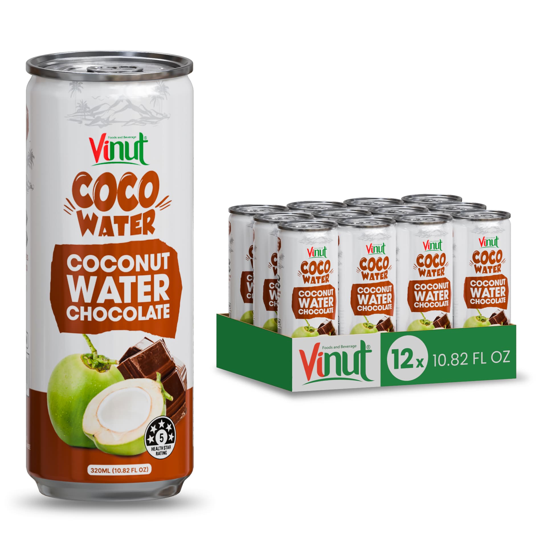 10.8 fl oz Vinut Coco Water Chocolate view 3