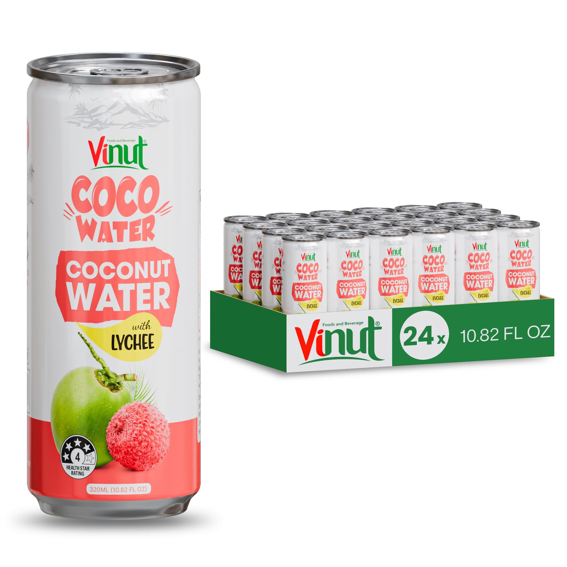 10.82 fl oz Vinut Coco Water with Lychee view 4