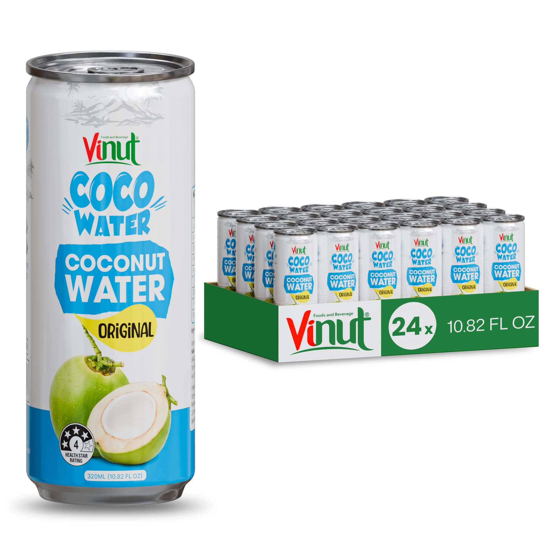 10.82 fl oz Vinut Original Coco Water I Pack of 24 view 1