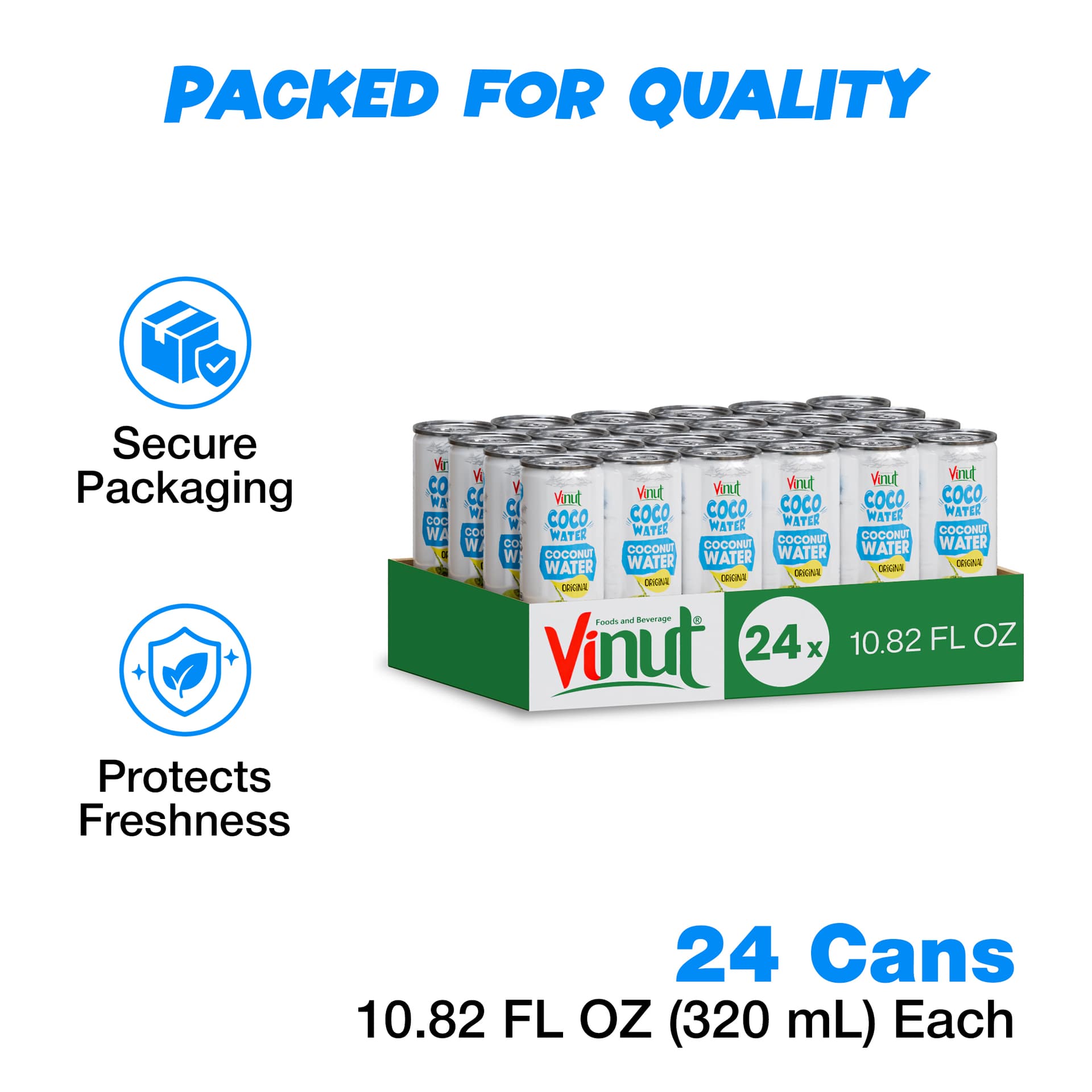 10.82 fl oz Vinut Original Coco Water I Pack of 24 view 2