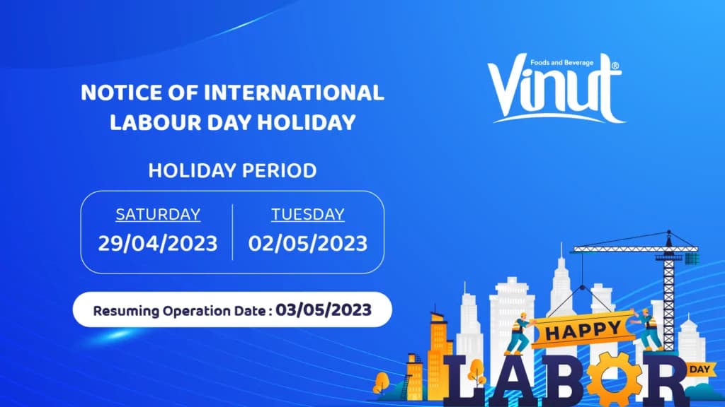 PUBLIC HOLIDAY NOTICE OF VINUT