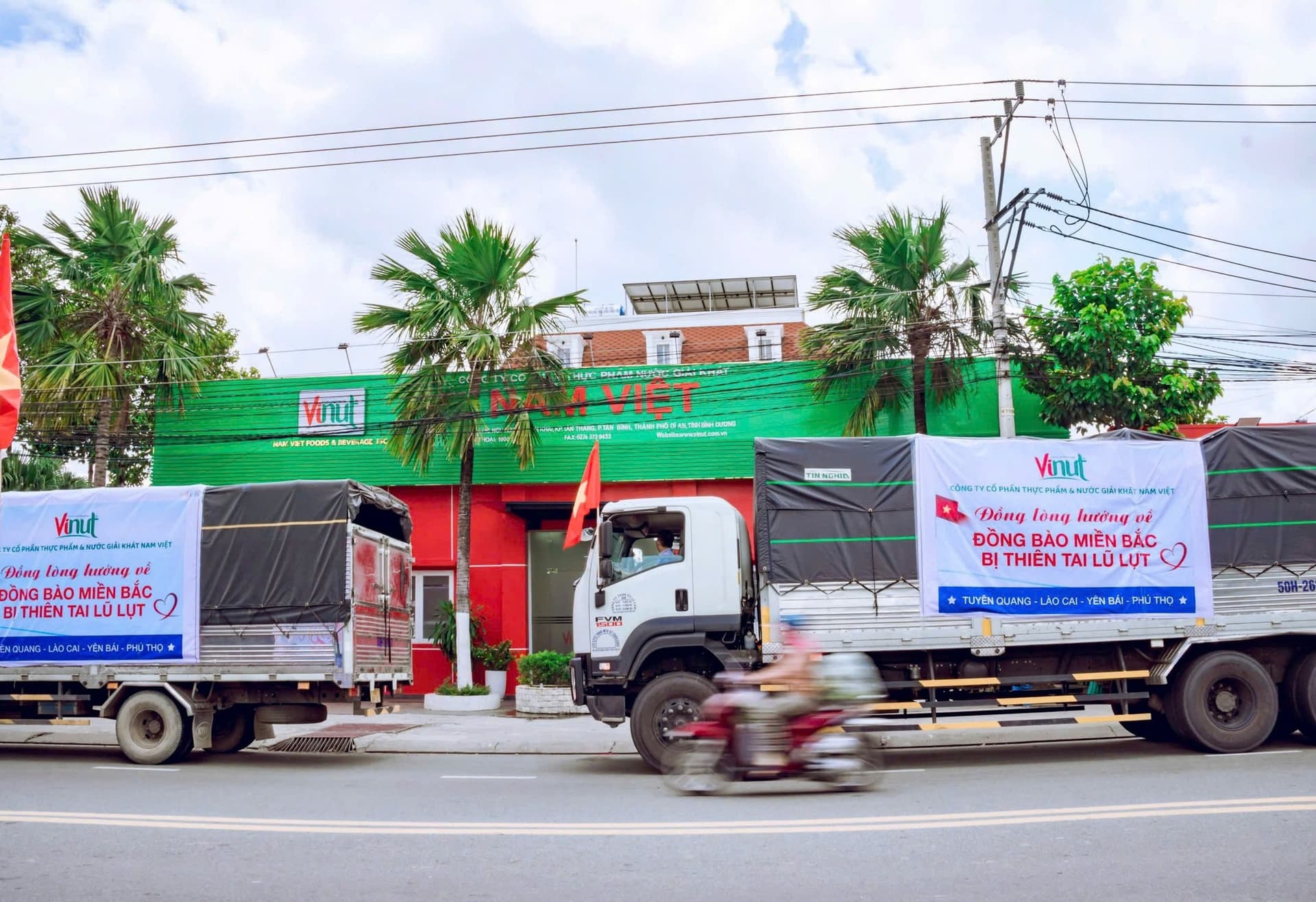 Nam Viet Foods And Beverage JSC Unitedly Towards The Northern People Affected By Yagi Floods