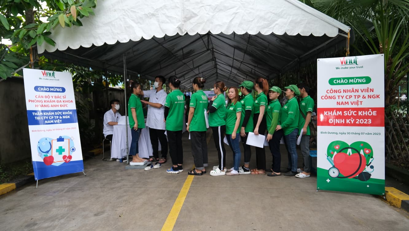 The Periodic health check for Nam Viet Company’s employees in 2023