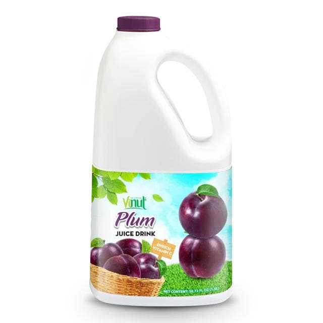 VINUT Plum Juice Drink, Enrich Vitamin C, PET Bottle with Handle, 50.72 fl oz (1.5L)
