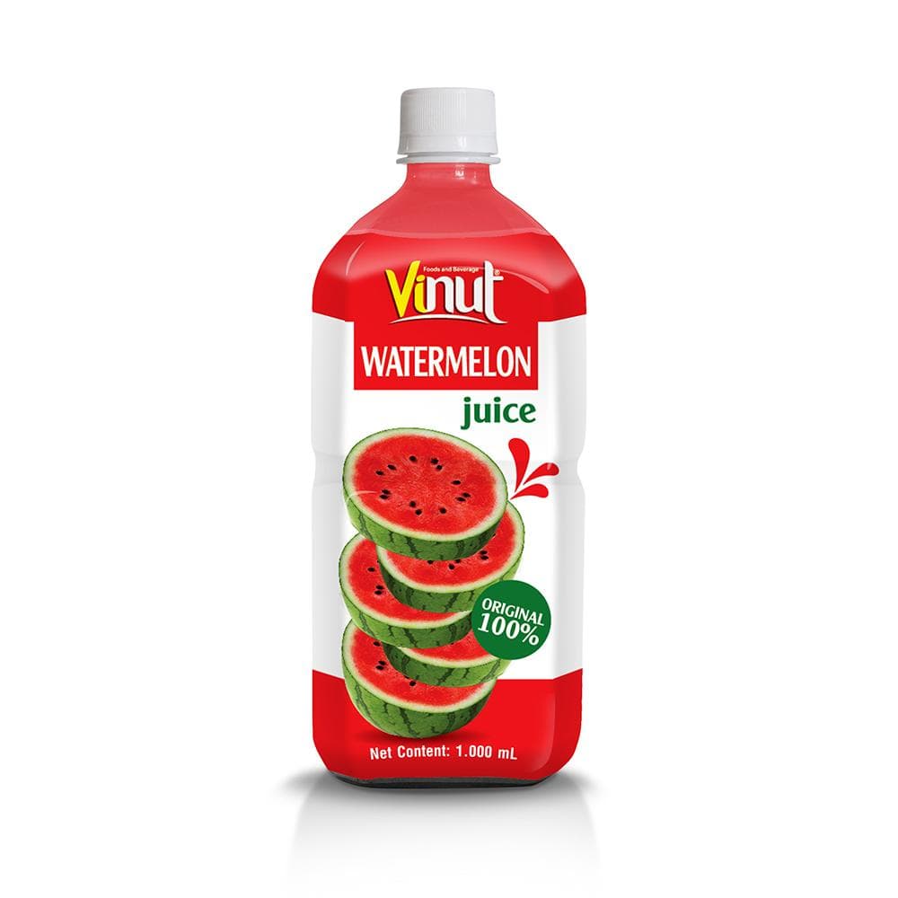 VINUT Watermelon Juice, Original 100%, PET Bottle, 1.000 mL