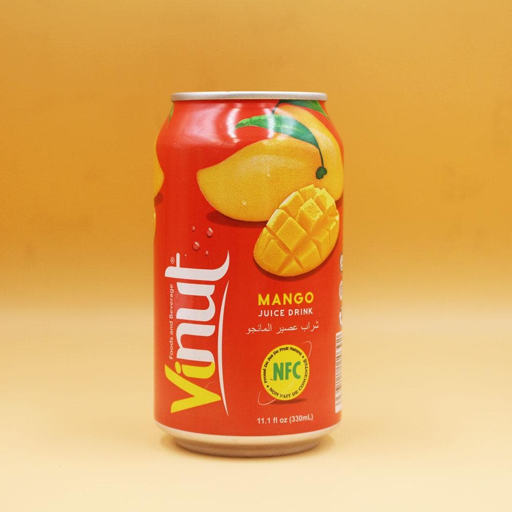 VINUT Mango Juice Drink, NFC Squeezed From Real Juice Not From Concentrate, Can, 11.1 fl oz (330 mL)