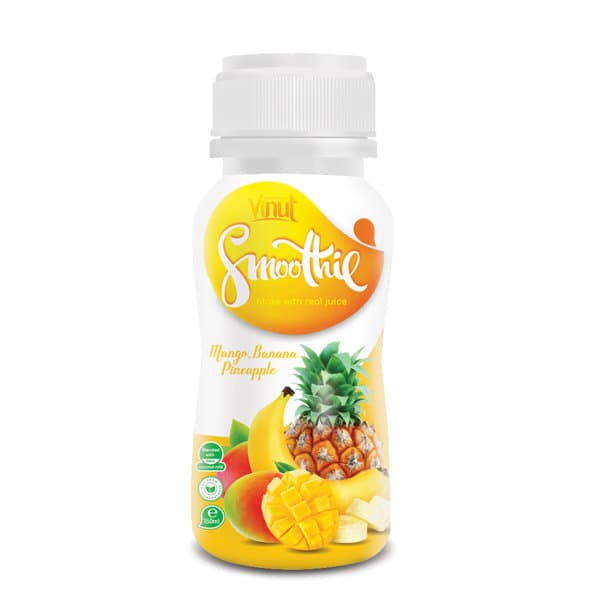 VINUT Smoothie, Mango Banana Pineapple, Make With Real Juice, PET Bottle, (150 mL)
