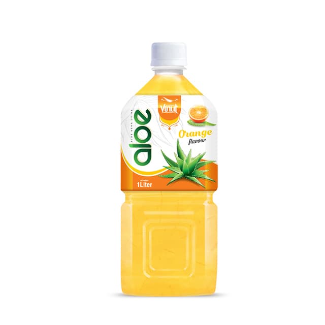 Vinut Aloe Vera Drink, Orange Flavour, PET Bottle, (1 Liter)