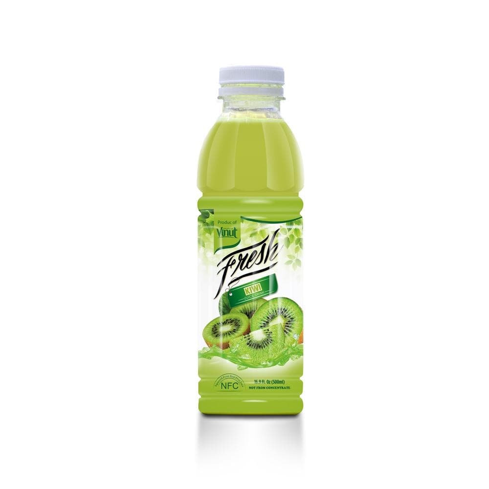 VINUT Fresh Kiwi Juice Drink, NFC Squeezed From Real Juice Not From Concentrate, PET Bottle, 16.9 fl oz (500 mL)