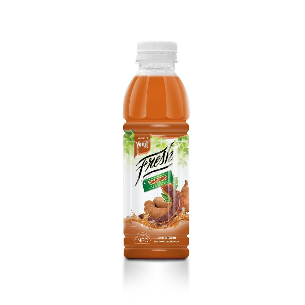 VINUT Fresh Tamarind Juice Drink, NFC Squeezed From Real Juice Not From Concentrate, PET Bottle, 16.9 fl oz (500 mL)