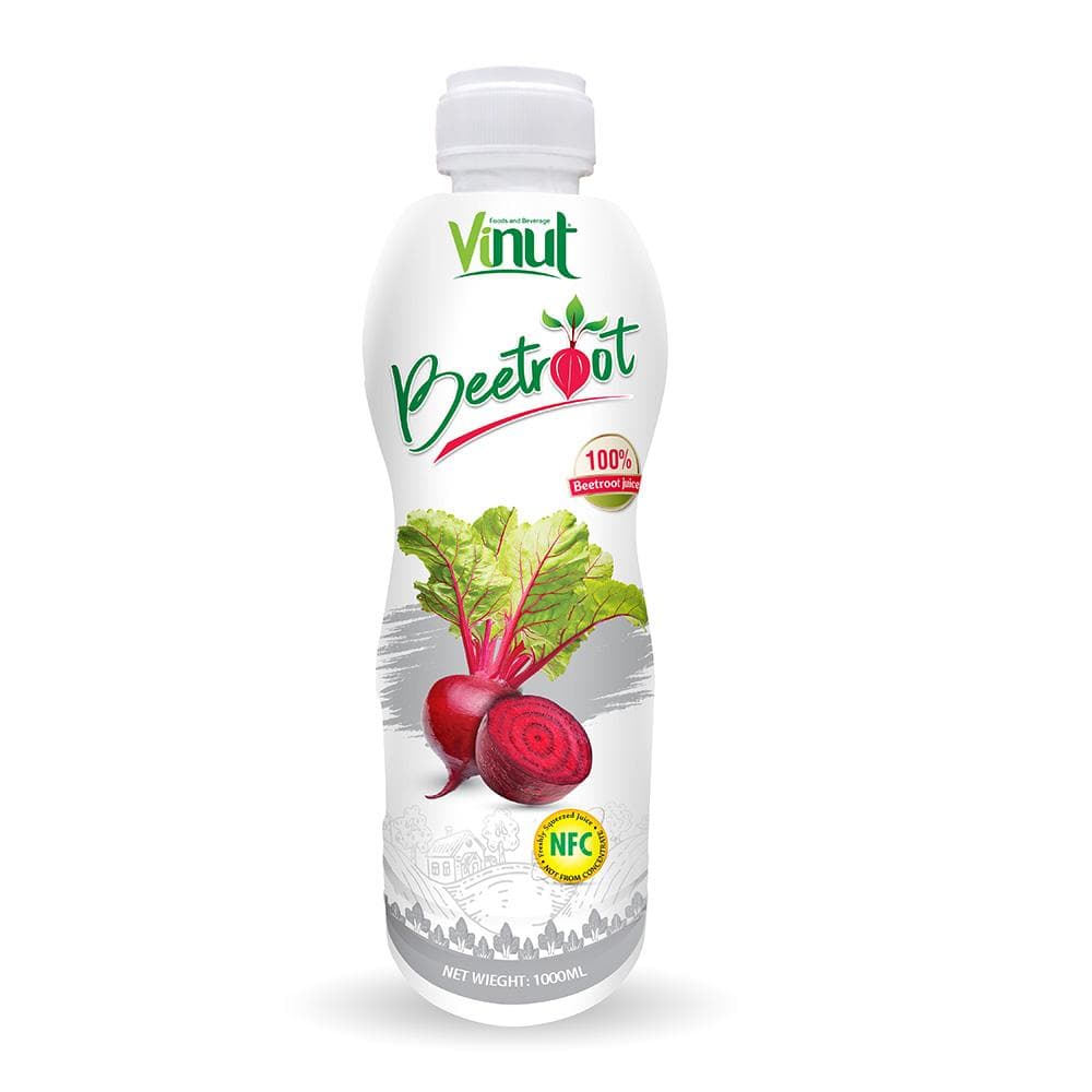 VINUT 100% Beetroot Juice, Squeezed Juice Not From Concentrate, NFC, PP Bottle, (1000 mL)