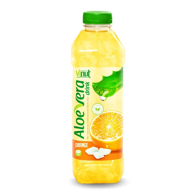 1L VINUT Premium Aloe Vera Drink with Orange juice (Pack Of 12) view 1