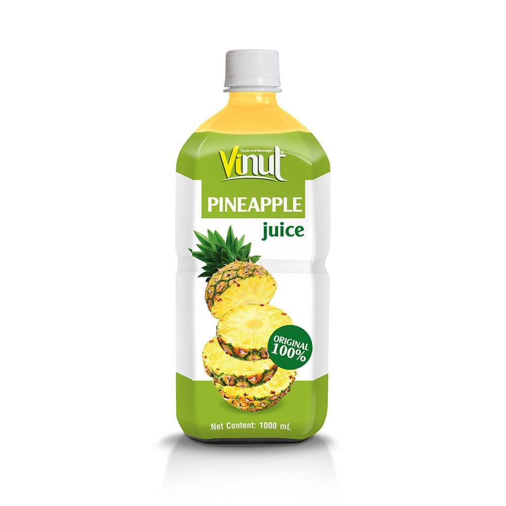 VINUT Pineapple Juice, Original 100%, PET Bottle, (1000 mL)