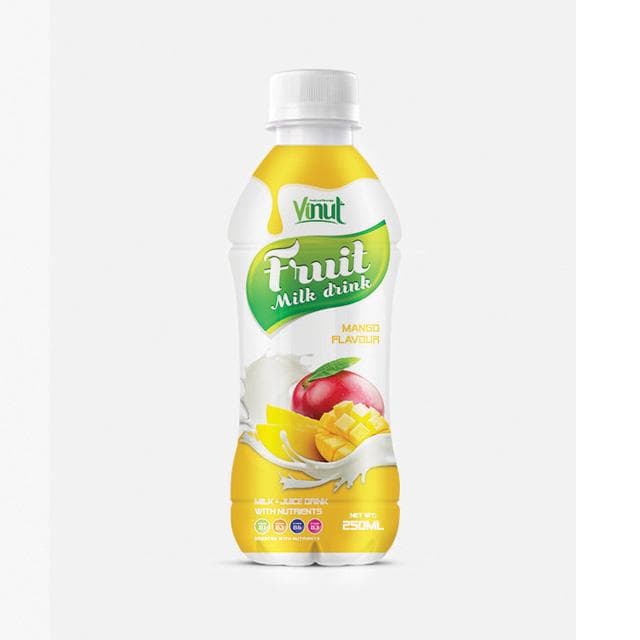 VINUT Fruit Milk Drink, Mango Flavour, Milk Juice Drink With Nutrients, PET Bottle, (250 mL)