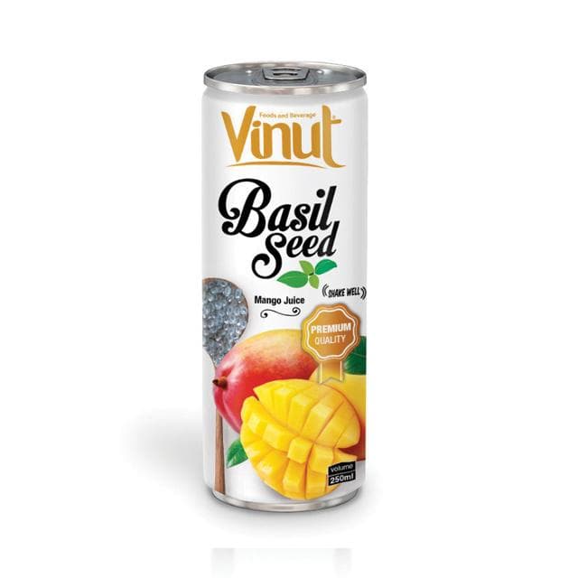 250ml VINUT Premium Quality Basil seed drink with Kiwi Mango Flavor