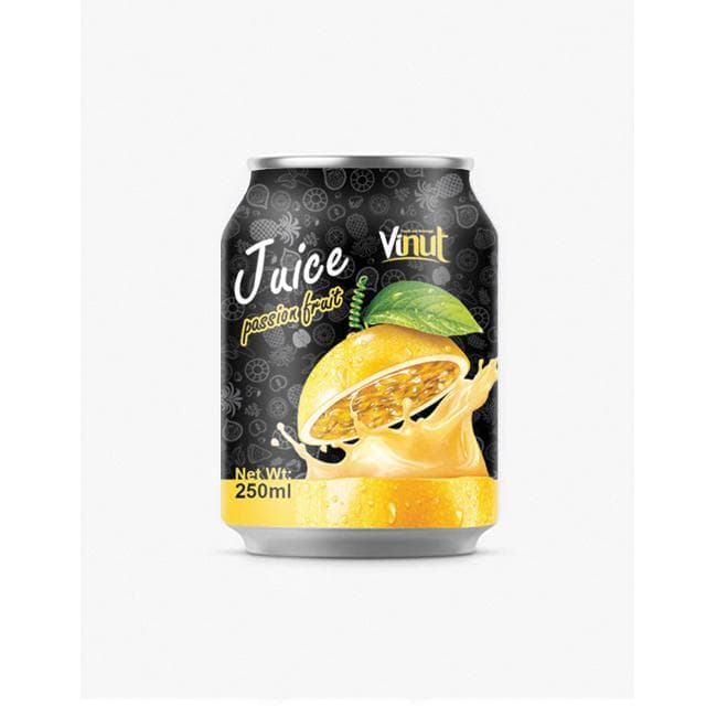 VINUT Passion Fruit Juice, Short Can, (250 mL)