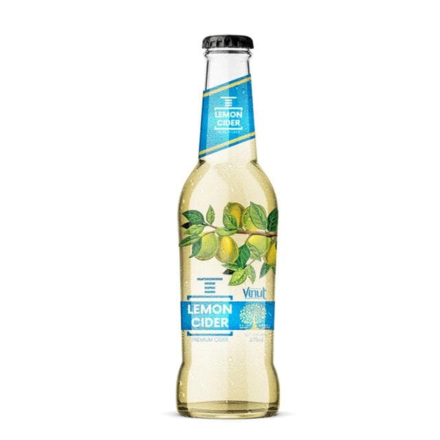 VINUT Lemon Cider, Premium Cider, Glass Bottle, (275 mL)