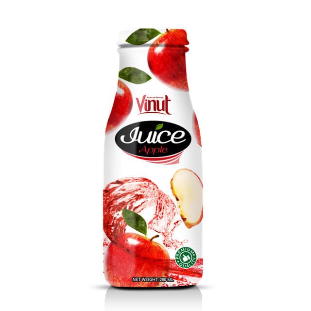 VINUT Apple Juice, Premium Quality, Glass Bottle, (280 mL)