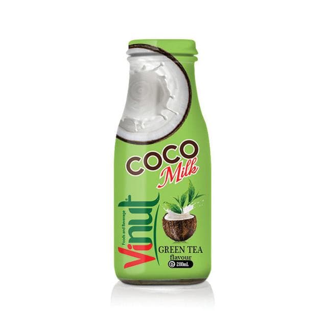 280ml VINUT Bottle Coconut milk with Green tea flavor