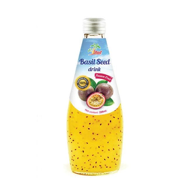 290ml VINUT Basil seed drink with Passion fruit flavor