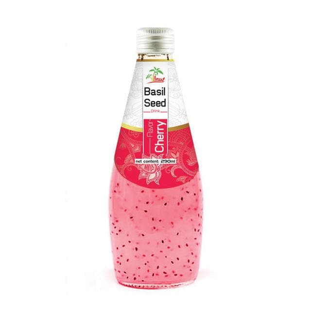 290ml VINUT Basil seed drink with Cherry flavor