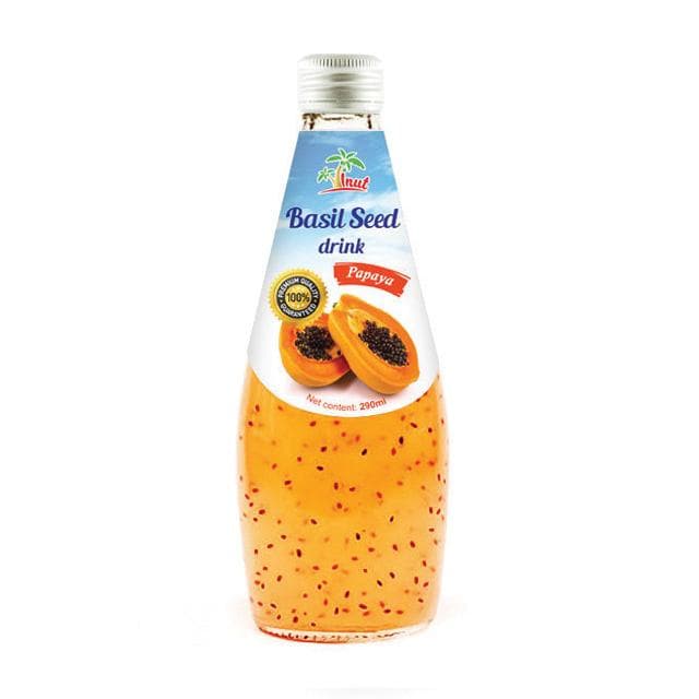 290ml VINUT Basil seed drink with Papaya flavor