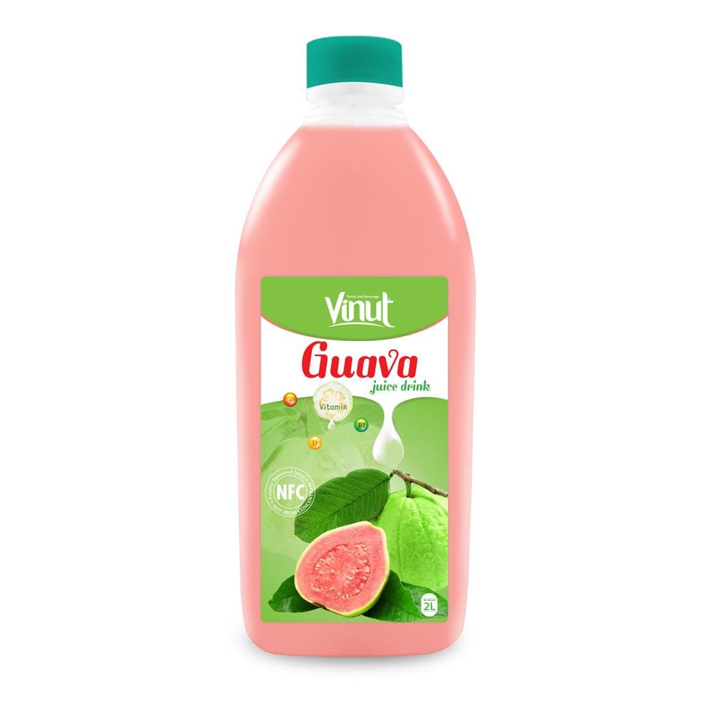 VINUT Guava Juice Drink, NFC, Enrich Vitamin, PET Bottle, (2L)