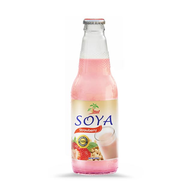 330ml VINUT Soya milk drink with Strawberry juice