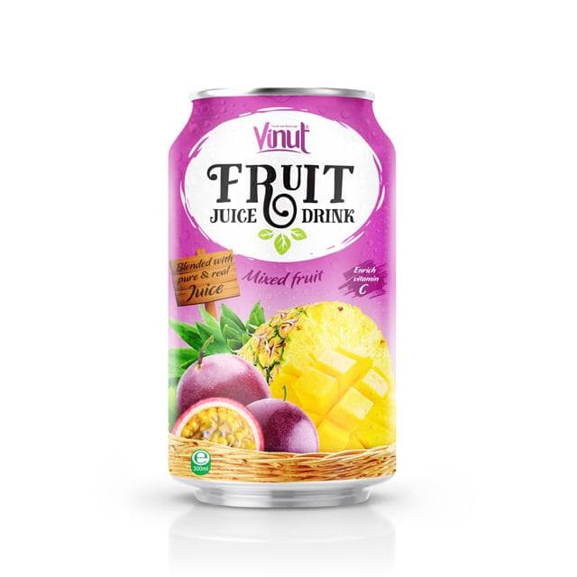 300ml VINUT Canned Mix Fruit Juice Drink (Pack of 24)