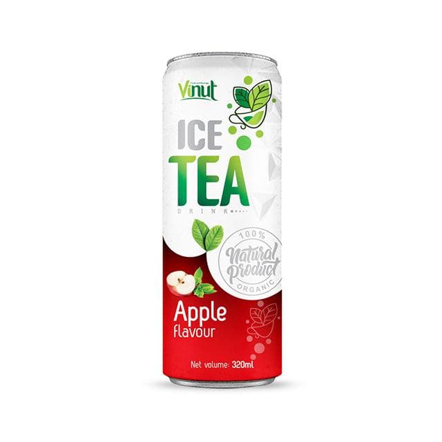320ml VINUT Canned Green iced tea Apple Original taste